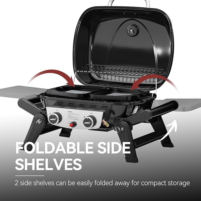 Royal Gourmet GT2005 2 Burner Portable Propane Gas Grill - Image 4