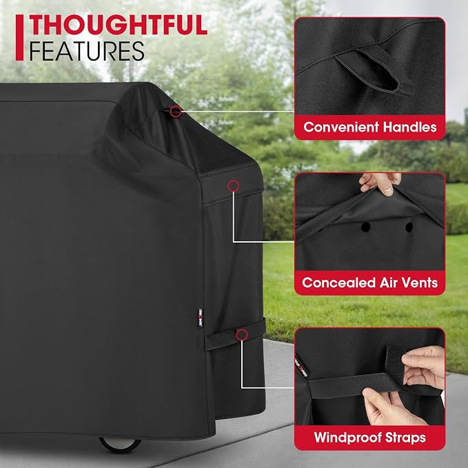 Unicook 82 Inch Grill Cover for Outdoor Grill, Oversized BBQ Cover - Image 6