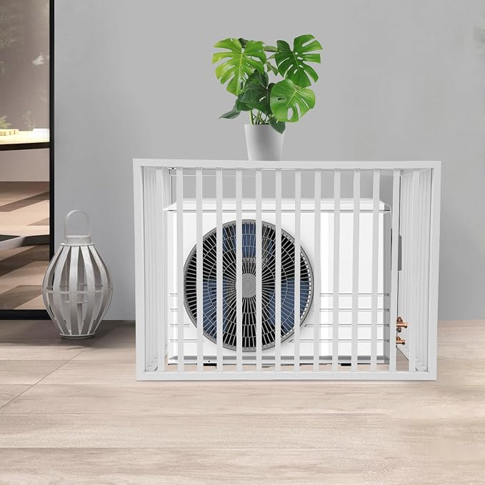 White Air Conditioner Fence - Image 2