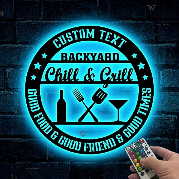 Backyard Bar & Grill LED Sign - Image 2