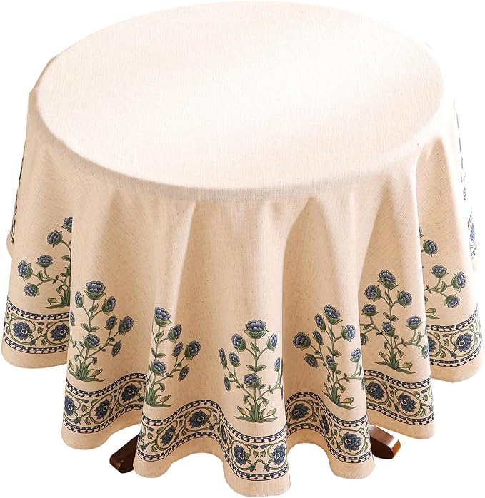 patdrea Designer Blue Small Tablecloth by Welcometopatdrea