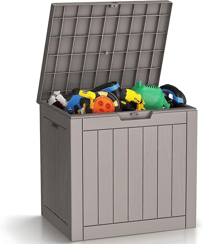 Zapdos Outdoor Storage Box, 31 Gallon Deck Box Indoor and Outdoor Use, by Zapdos