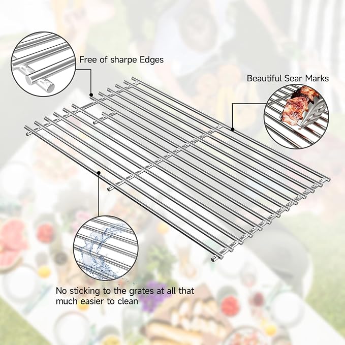 7637 17.5 Inch Stainless Steel Cooking Grates - Image 4