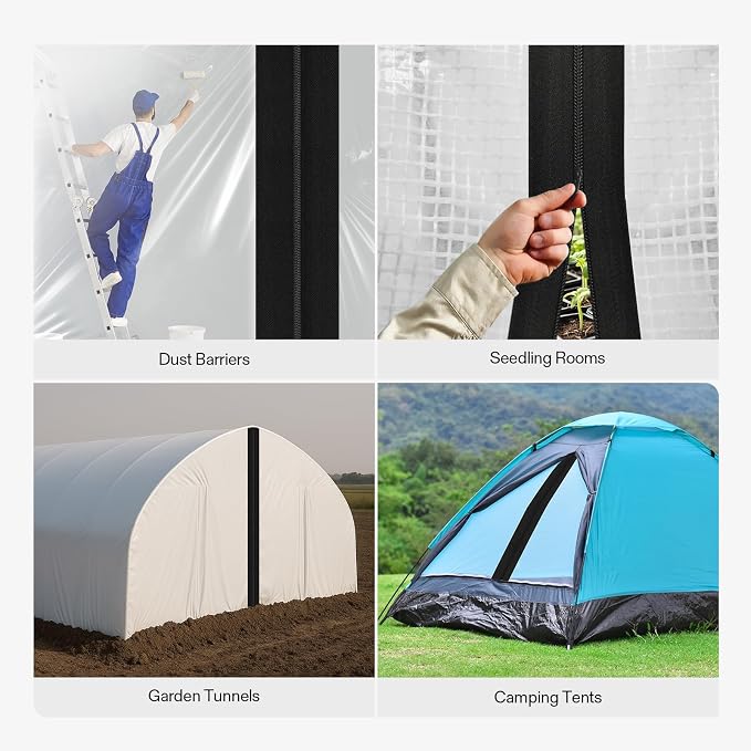 VIVOSUN 4-Pack Self Adhesive Zipper Door - Image 8