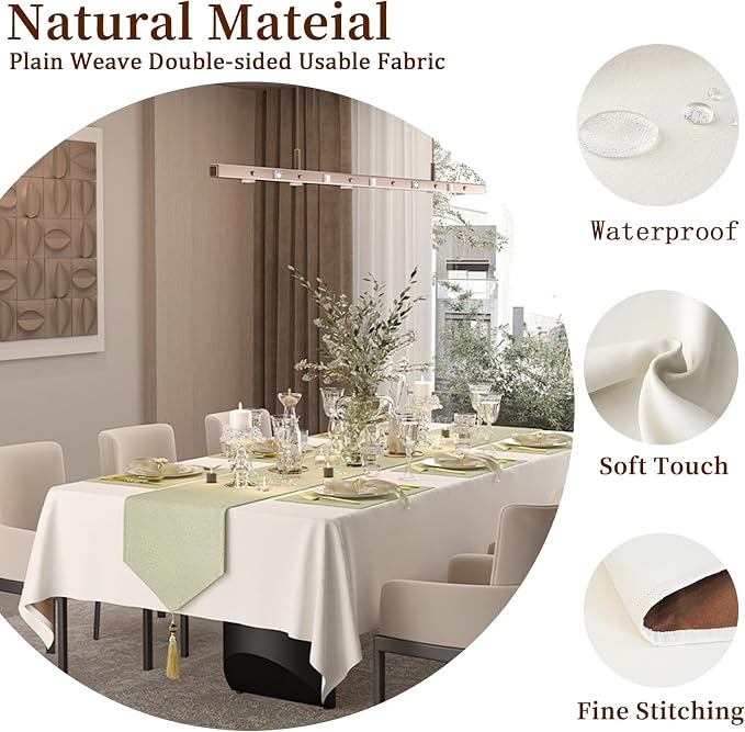 Table Cloth Rectangle Tables Decor 84''x60'' - Image 5