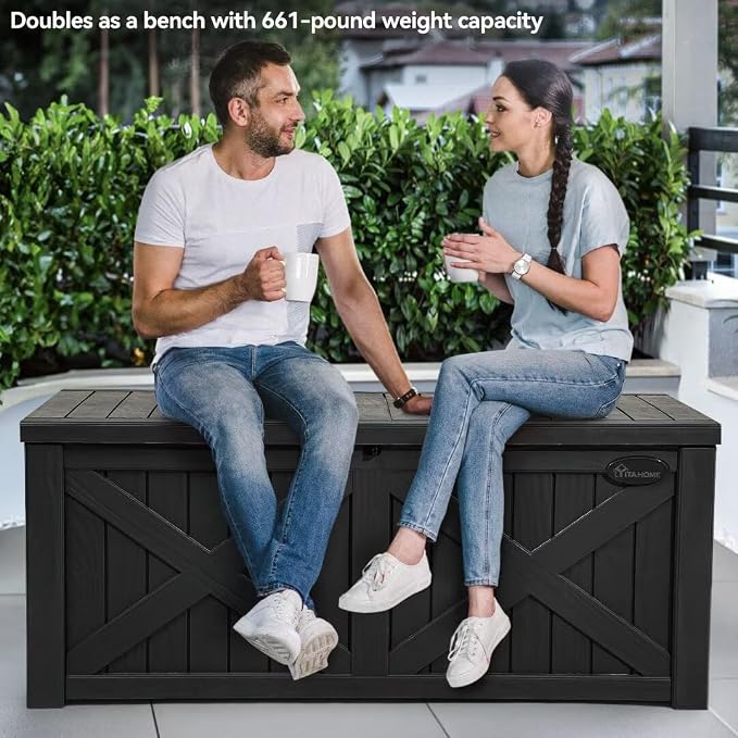 YITAHOME 120 Gallon Large Outdoor Storage Box - Image 2