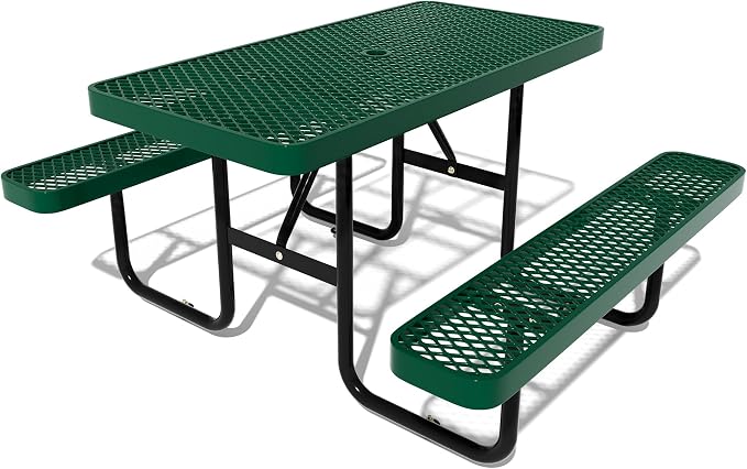 48'' Rectangular Steel Picnic Table by HIMcup