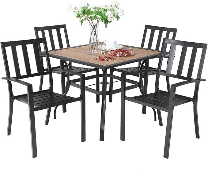 Sophia & William Patio Table and Chairs Set, Outdoor Dining Set by SophiaWilliam