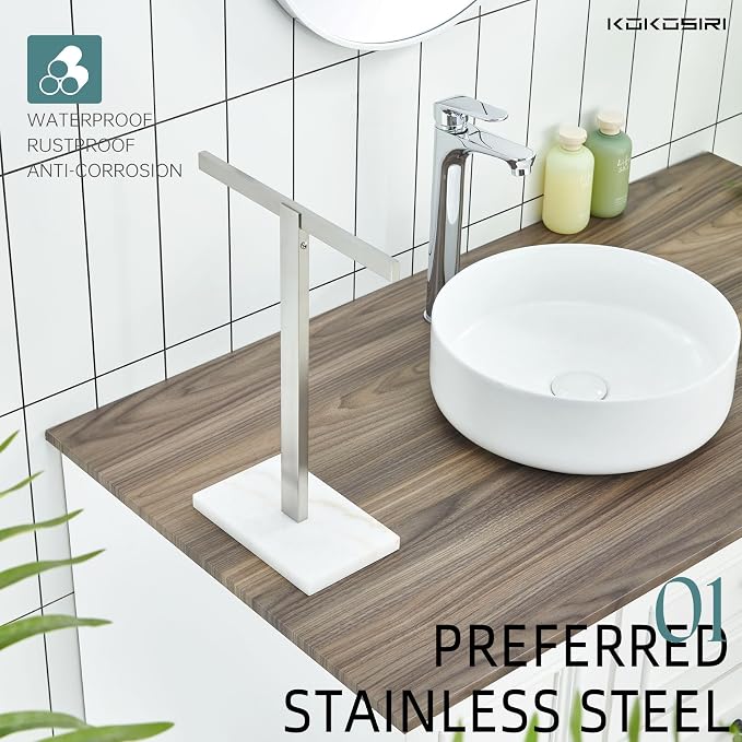 KOKOSIRI Hand Towel Bar Stand Towel Rack - Image 4