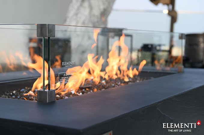 All Fire Table Pit Wind Screens and Stainless Steel Buner Lid from ELEMENTI | - Image 6