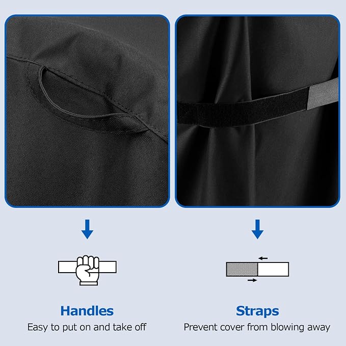 SunPatio BBQ Grill Cover 52 Inch, Outdoor Durable Waterproof Gas Barbecue Cover - Image 5