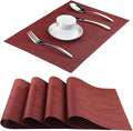 Vinyl Placemats, Washable Table Mats Easy to Clean Woven Placemats by PandaPalm
