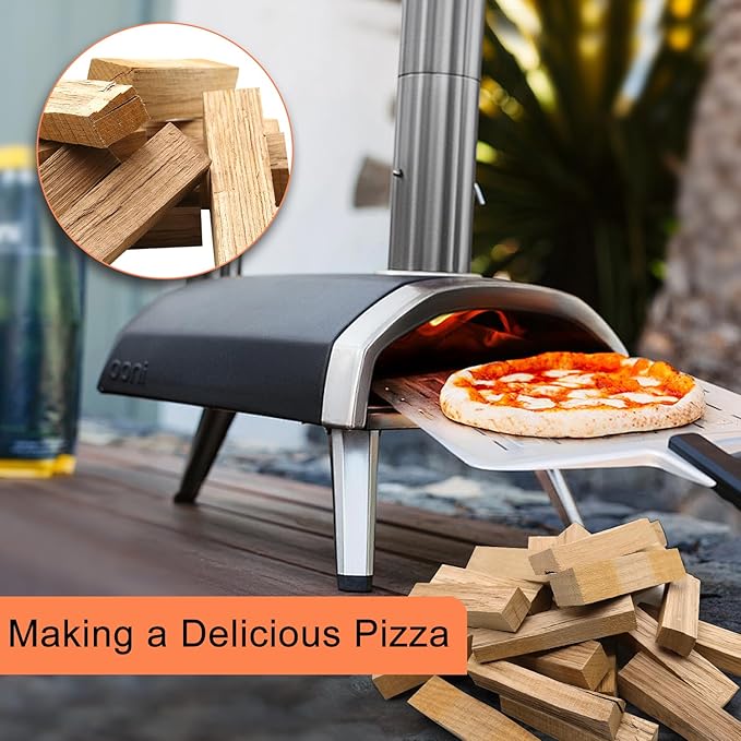 Kiln-Dried Oak Wood for Pizza Ovens, 5-Inch Barkless Logs, Solo Stove, and - Image 5