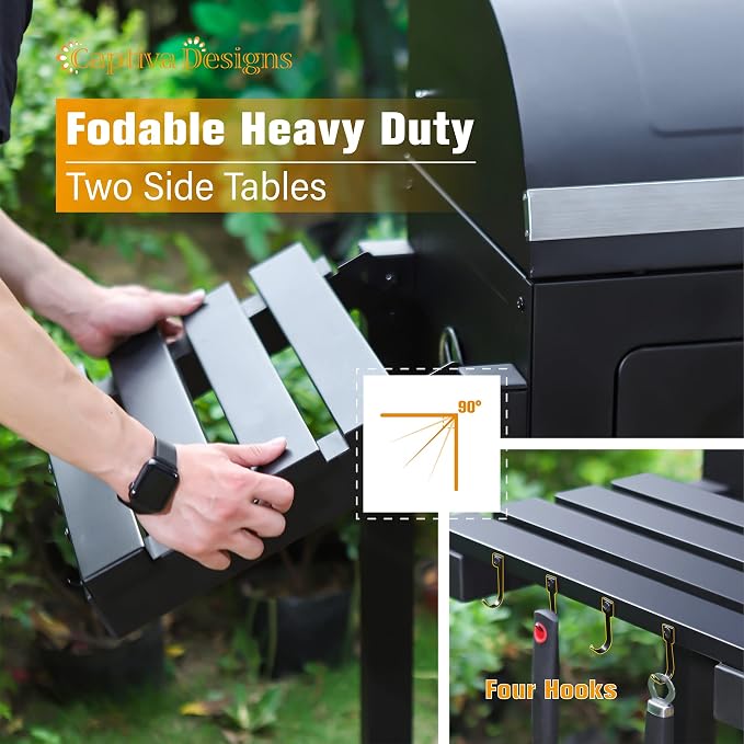 Captiva Designs Extra Large Charcoal BBQ Grill - Image 9
