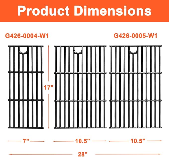 17" Grill Part Kit for Charbroil Performance 5 Burner 463448021 463451022 - Image 3