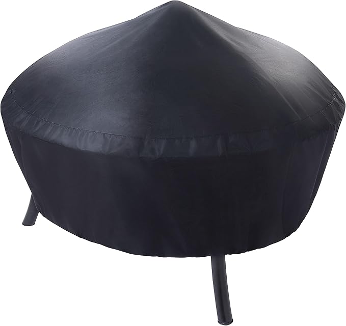 26-Inch Round Iron Outdoor Wood Burning Fire Pit - Image 8