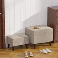 Foot Rests with Adjustable Cover, Storage Ottoman Dorm, Footstool & Sitting by FAGAGA