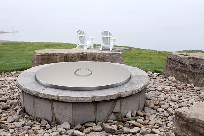 Stanbroil 28" Stainless Steel Fire Pit Cover Fits 25" Inch Round Drop-in Fire - Image 7