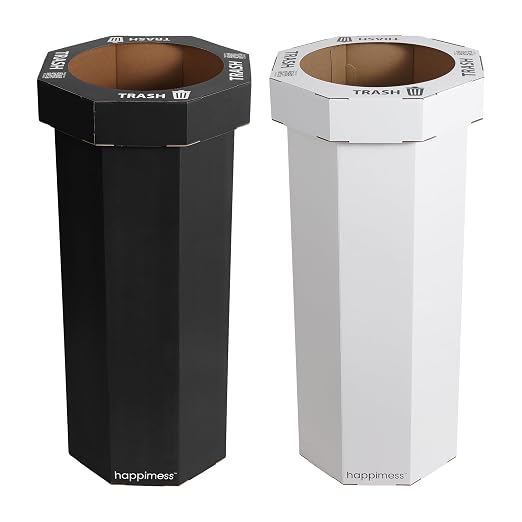 Eyely MPH1302A-2SET Sal 25-Gallon Disposable Corrugated Cardboard Event Trash by eyely