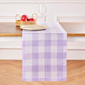 Solino Home Linen Checkered Table Runner 144 Inches Long by SolinoHome