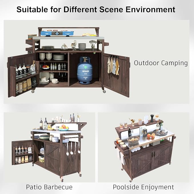 53.3" Outdoor Kitchen Island - Image 9