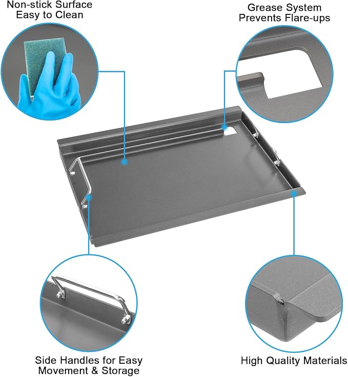Full Size Griddle for Weber Old Spirit 200 Series Grills, Flat Top Griddle for - Image 3