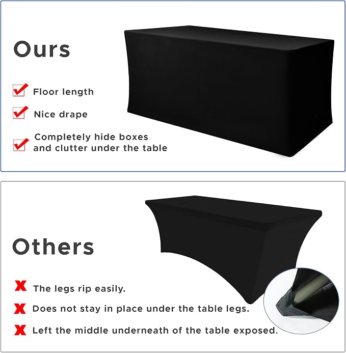 Nasitos Spandex Fitted Table Clothes, 6 Pack - Image 5