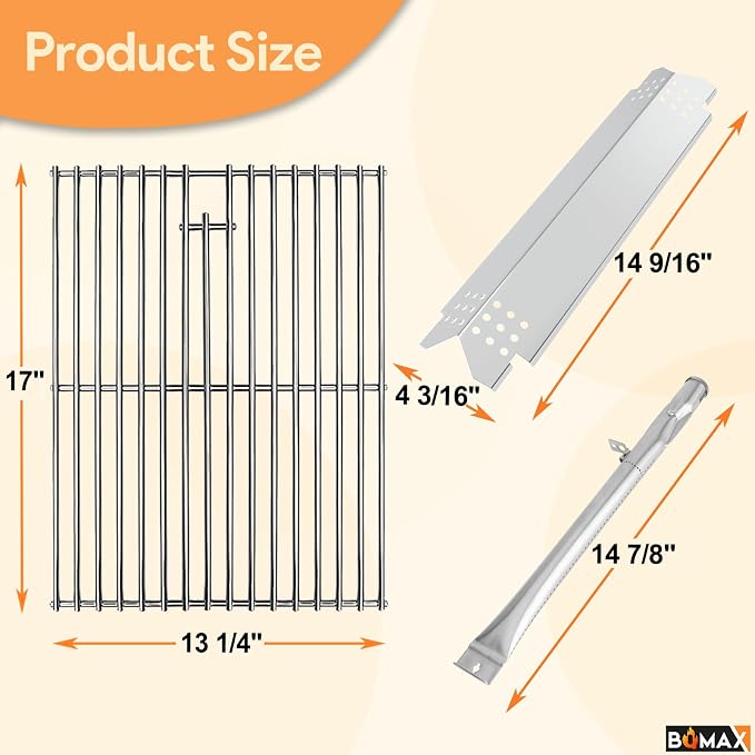 BQMAX Grill Replacement Parts for Nexgrill 5 Burner 720-0888S, Grill Grate - Image 3