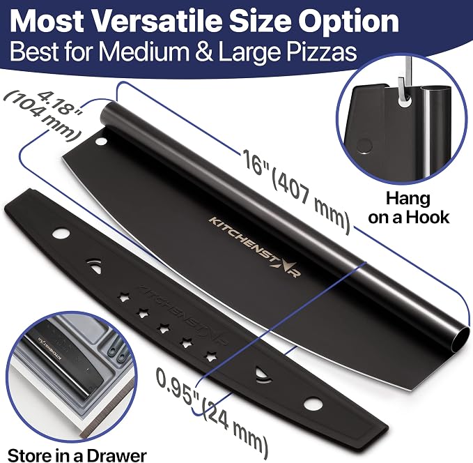 KitchenStar 16-Inch Pizza Cutter Rocker Blade - Image 4