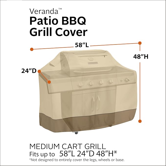 Classic Accessories Veranda Water-Resistant 58" BBQ Grill Cover - Image 15