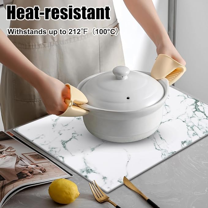 Homaxy Faux Leather Heat Resistant Placemats - Image 2