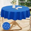 Smiry Round Table Cloth 60 Inch, Waterproof Wipeable Vinyl Tablecloths Protector by Smiry
