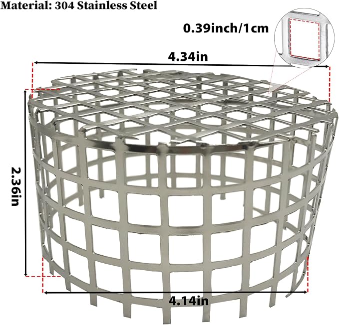 PVC Termination Mesh Vent Cover Cap, 304 Stainless Steel - Image 2