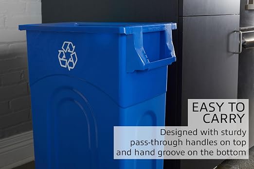 United Solutions Highboy Recycling Bin, 23 Gallon, Space Saving Slim Profile - Image 5
