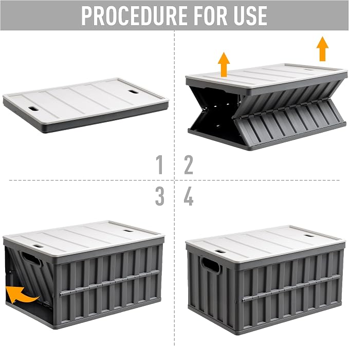 Citylife 64L Collapsible Storage Bins - Image 4