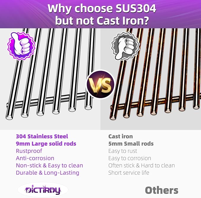 9MM 15" Stainless Steel Grill Grates - Image 6