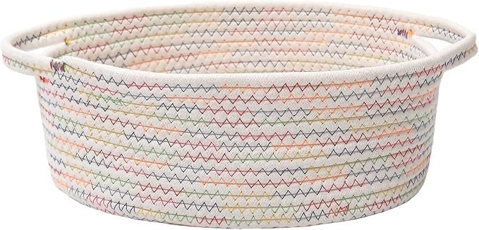 Woven Basket, Small Rope Storage Bin by JMvicyroam