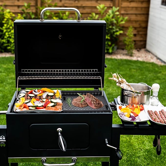 VEVOR Reversible Grill/Griddle, 17x10'' Pre-Seasoned Cast Iron Griddle - Image 8