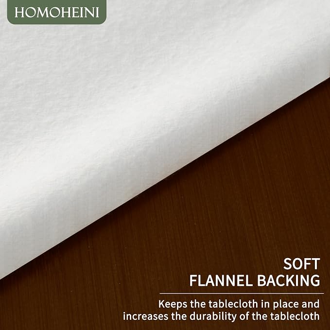 Square Table Cloth, 100% Waterproof Tablecloth Oil Proof Spill Proof Vinyl - Image 5
