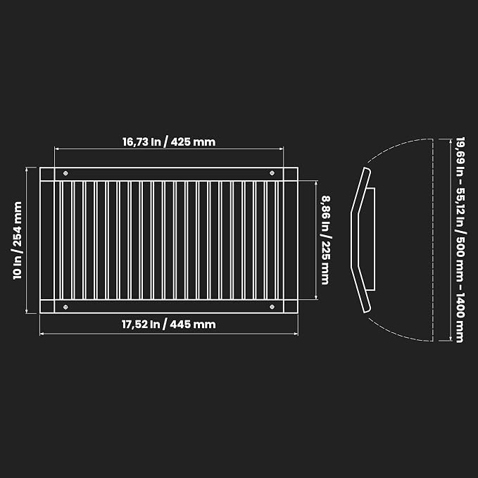 Repa Market 17" x 9" Inch Air Exhaust Grille - Image 2