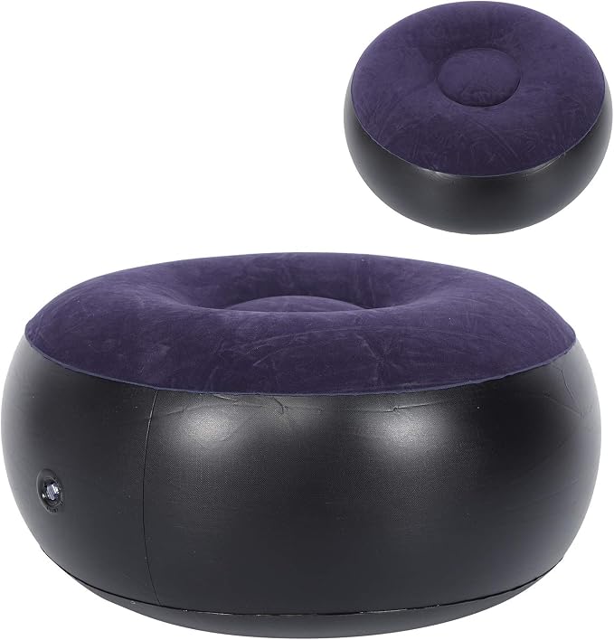 ANGGREK Inflatable Ottoman, Blow Up, Portable Outdoor Camping Chair Inflatable - Image 8