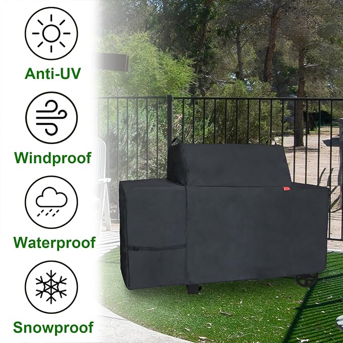Grill Cover Fits Traeger Grills Woodridge Pro Electric Wood Pellet Grill and - Image 7