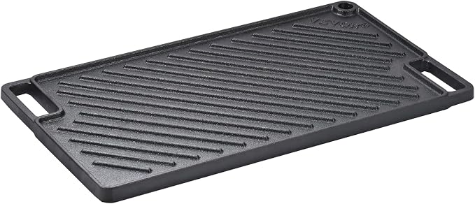 VEVOR Reversible Grill/Griddle, 17x10'' Pre-Seasoned Cast Iron Griddle - Image 10