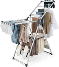Tangkula Collapsible Clothes Drying Rack, 2-Layer Space-Saving Aluminum Drying by TANGKULA