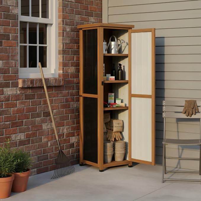 PetsCosset 62" H Narrow Outdoor Storage Cabinet - Image 6