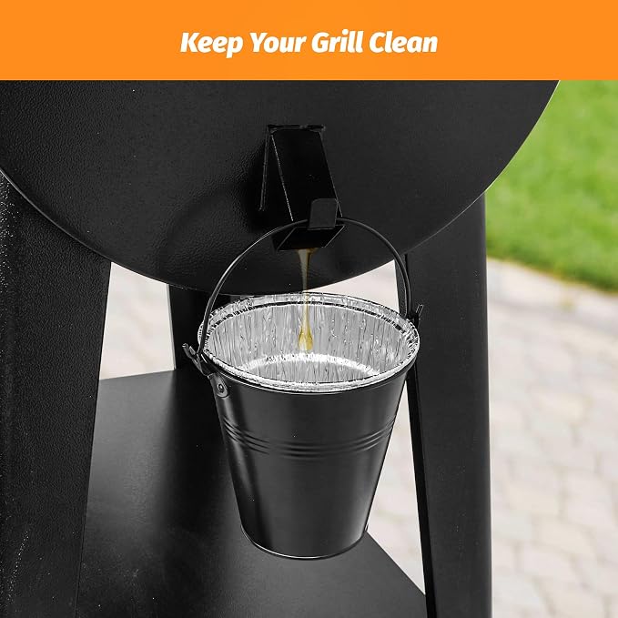 Drip Grease Bucket & 10 Pack Bucket Liners Set Compatible - Image 5