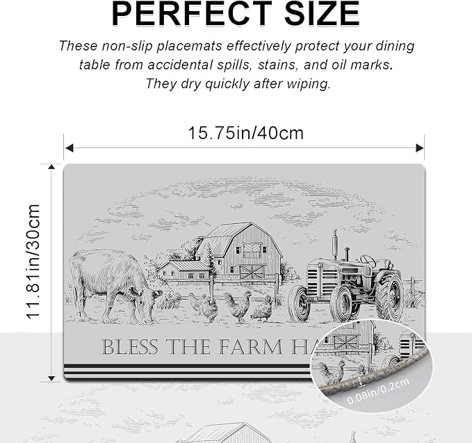 Farm Placemats Set of 4 - Image 3