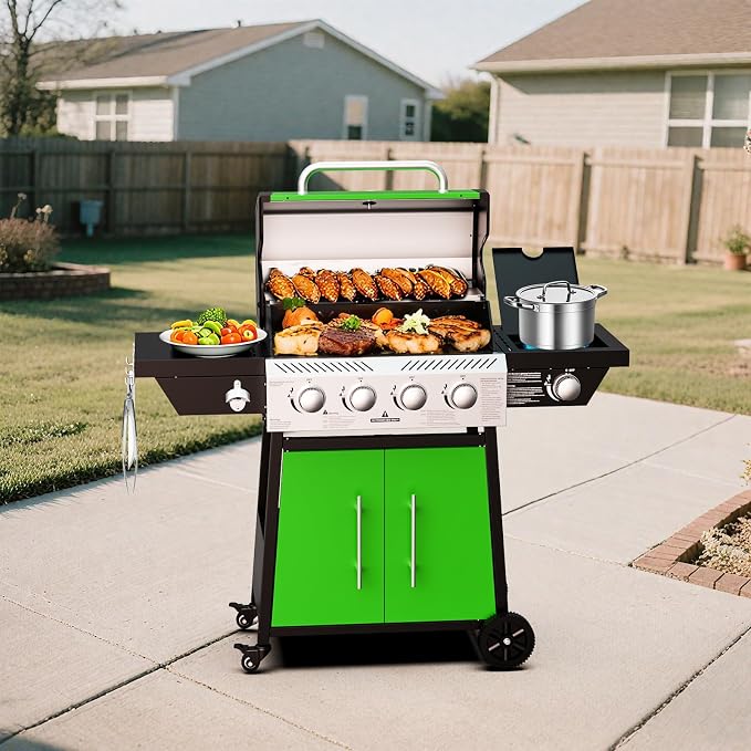 4-Burner Propane Gas BBQ Grill - Image 3