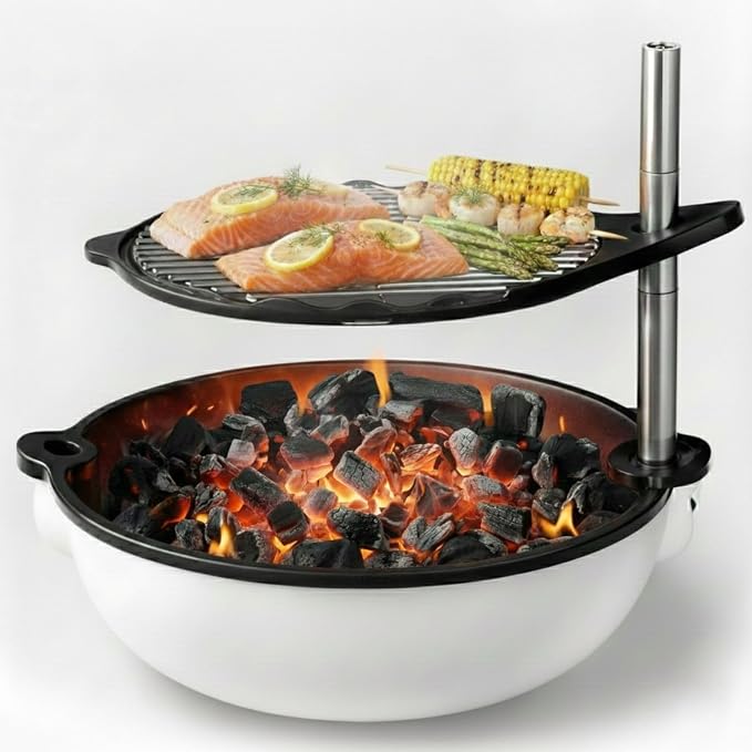 Bola Grill Traveler Portable Charcoal Grill – Small Tabletop BBQ Grill - Image 2