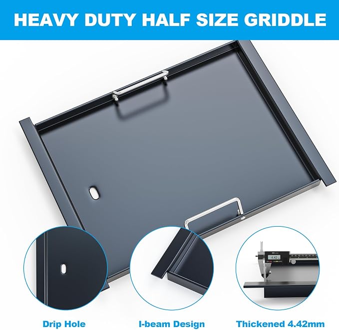 16517 Half Size Griddle Insert for Bull 30" 4 Burner Grill Angus 47628 47629 - Image 4
